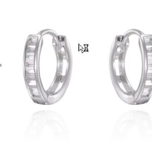 SE26036, Ladies' Moissanite Ring, S925, Rhodium Plated, White, 1.33g