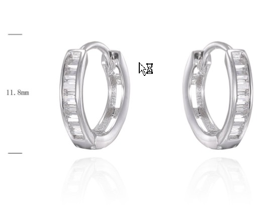 SE26036, Ladies' Moissanite Ring, S925, Rhodium Plated, White, 1.33g