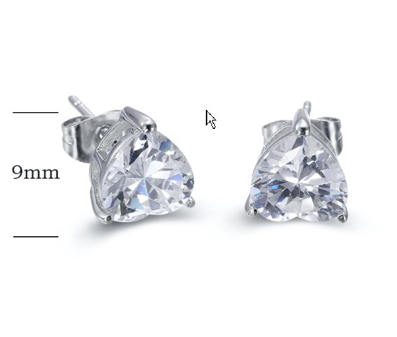 SE16917, Ladies' Moissanite Ring, S925, Rhodium Plated, White, 2.7g