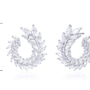 SE22687, Ladies' Moissanite Ring, S925, Rhodium Plated, White, 5.63g