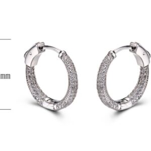 SE19989, Ladies' Moissanite Ring, S925, Rhodium Plated, White, 4.34g