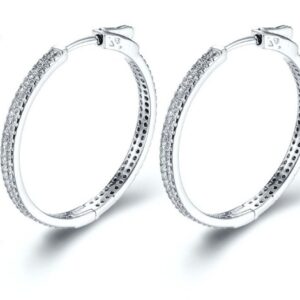 SE18936, Ladies' Moissanite Ring, S925, Rhodium Plated, White, 6.42g