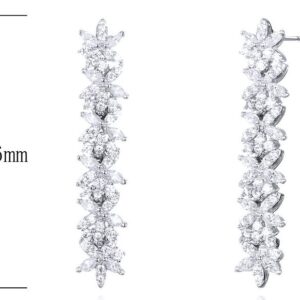 SE27552, Ladies' Moissanite Ring, S925, Rhodium Plated, White, 5.15g