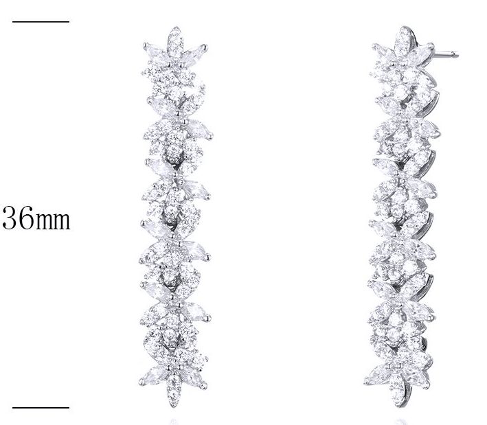 SE27552, Ladies' Moissanite Ring, S925, Rhodium Plated, White, 5.15g