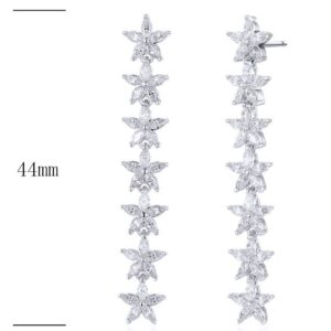 SE16204, Ladies' Moissanite Ring, S925, Rhodium Plated, White, 5.56g