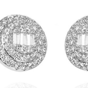 SE37422, Ladies' Moissanite Ring, S925, Rhodium Plated, White, 2.26g