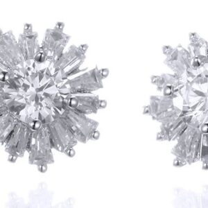 SE30694, Ladies' Moissanite Ring, S925, Rhodium Plated, White, 2.54g
