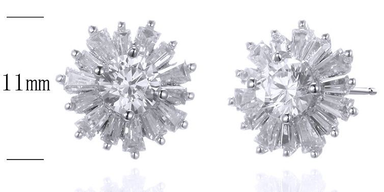 SE30694, Ladies' Moissanite Ring, S925, Rhodium Plated, White, 2.54g