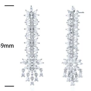SE18987, Ladies' Moissanite Ring, S925, Rhodium Plated, White, 10.4g