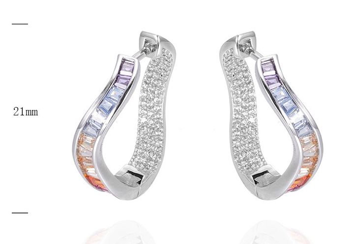 SE40540, Ladies' Moissanite Ring, S925, Rhodium Plated, White, 5.5g