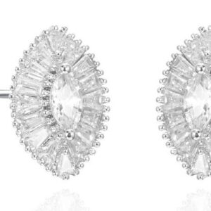 SE41428, Ladies' Moissanite Ring, S925, Rhodium Plated, White, 2.84g