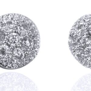 SE27760, Ladies' Moissanite Ring, S925, Rhodium Plated, White, 2.75g