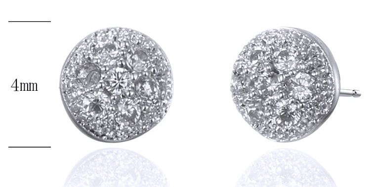 SE27760, Ladies' Moissanite Ring, S925, Rhodium Plated, White, 2.75g