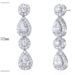 SE30362, Ladies' Moissanite Ring, S925, Rhodium Plated, White, 4.7g