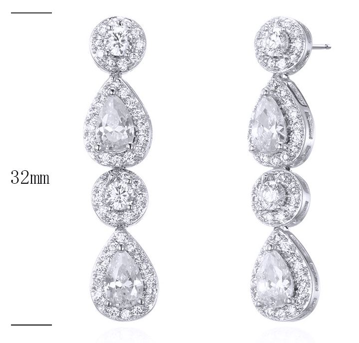 SE30362, Ladies' Moissanite Ring, S925, Rhodium Plated, White, 4.7g