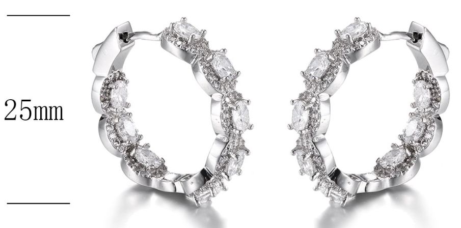 SE19894, Ladies' Moissanite Ring, S925, Rhodium Plated, White, 7.89g