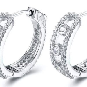 SE20083, Ladies' Moissanite Ring, S925, Rhodium Plated, White, 6.62g