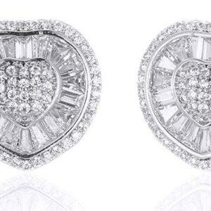 SE22222, Ladies' Moissanite Ring, S925, Rhodium Plated, White, 3.63g