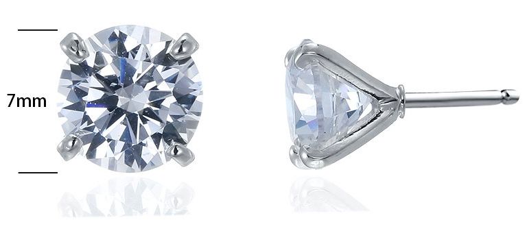 SE14912, Ladies' Moissanite Ring, S925, Rhodium Plated, White, 1.57g