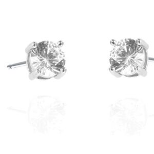 SE07243, Ladies' Moissanite Ring, S925, Rhodium Plated, White, 1.06g
