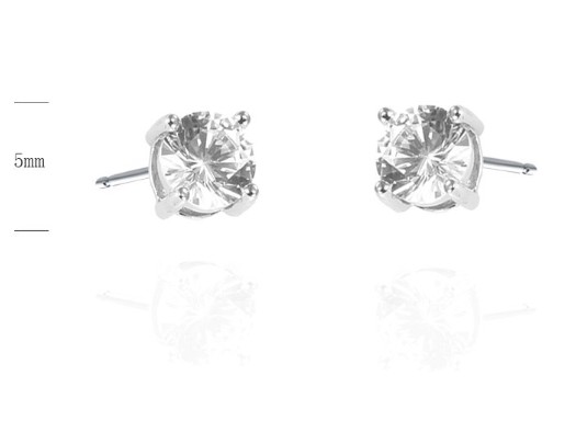 SE07243, Ladies' Moissanite Ring, S925, Rhodium Plated, White, 1.06g