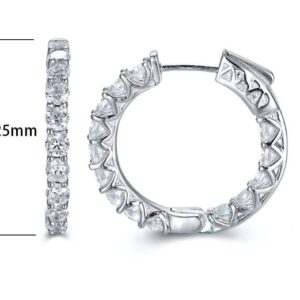 SE15952, Ladies' Moissanite Ring, S925, Rhodium Plated, White, 6.45g