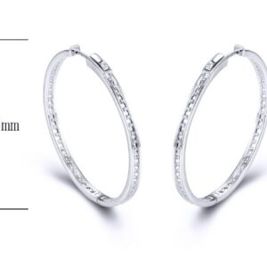 SE23086, Ladies' Moissanite Ring, S925, Rhodium Plated, White, 10.43g
