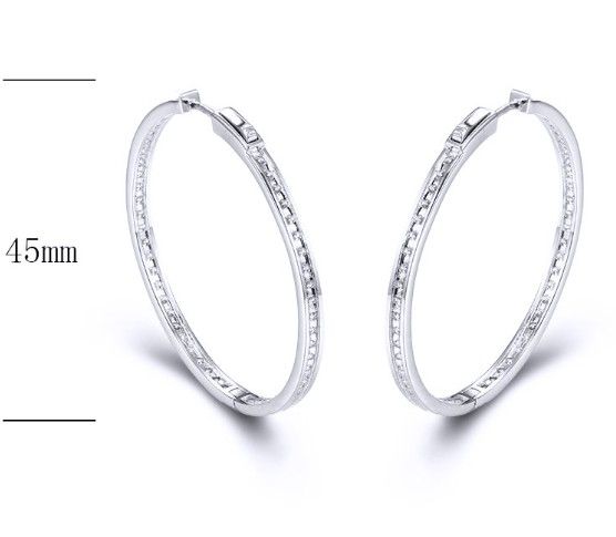 SE23086, Ladies' Moissanite Ring, S925, Rhodium Plated, White, 10.43g