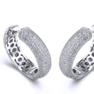 SE27730, Ladies' Moissanite Ring, S925, Rhodium Plated, White, 12.63g