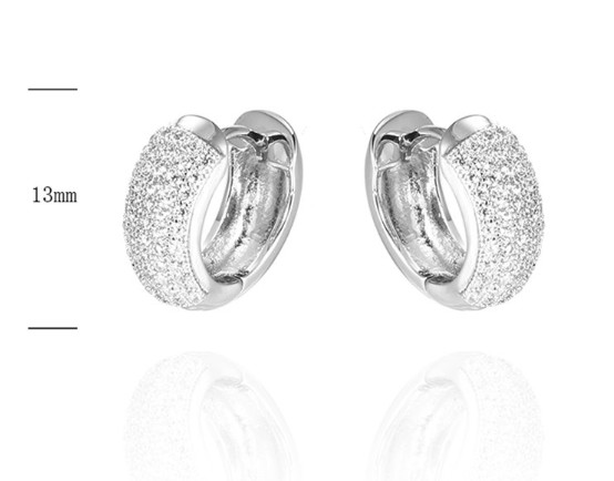 SE36657, Ladies' Moissanite Ring, S925, Rhodium Plated, White, 3.74g