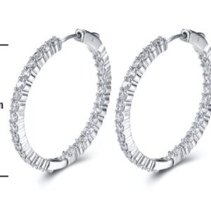 SE20074, Ladies' Moissanite Ring, S925, Rhodium Plated, White, 13.29g