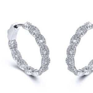SE24203, Ladies' Moissanite Ring, S925, Rhodium Plated, White, 6.72g