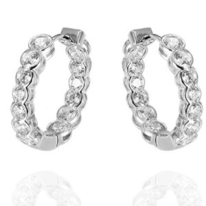 SE37430, Ladies' Moissanite Ring, S925, Rhodium Plated, White, 7.68g