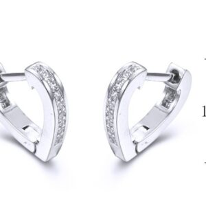 SE27781, Ladies' Moissanite Ring, S925, Rhodium Plated, White, 1.74g