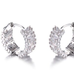 SE20090, Ladies' Moissanite Ring, S925, Rhodium Plated, White, 10.5g