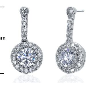 SE13506, Ladies' Moissanite Ring, S925, Rhodium Plated, White, 2.4g