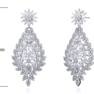 SE25825, Ladies' Moissanite Ring, S925, Rhodium Plated, White, 12.84g