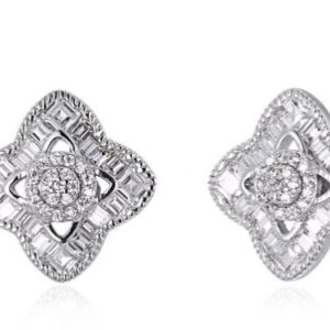 SE20852, Ladies' Moissanite Ring, S925, Rhodium Plated, White, 3.2g