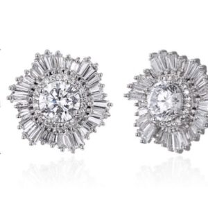 SE20762, Ladies' Moissanite Ring, S925, Rhodium Plated, White, 5.12g