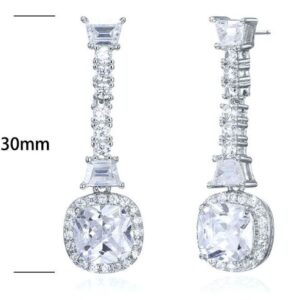SE17428, Ladies' Moissanite Ring, S925, Rhodium Plated, White, 5.25g