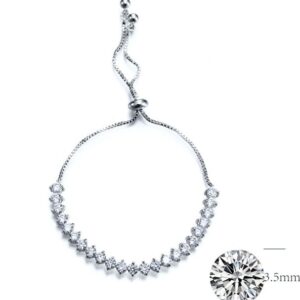 SB06455, Ladies' Moissanite Ring, S925, Rhodium Plated, White, 10.43g