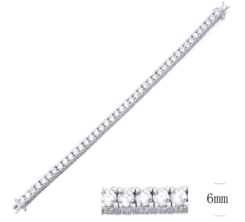 SB09679, Ladies' Moissanite Ring, S925, Rhodium Plated, White, 25.74g