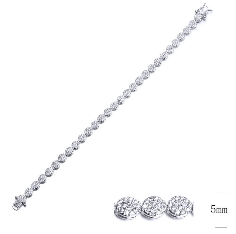 SB09728, Ladies' Moissanite Ring, S925, Rhodium Plated, White, 10.29g