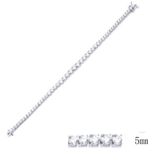 SB09891, Ladies' Moissanite Ring, S925, Rhodium Plated, White, 13.86g