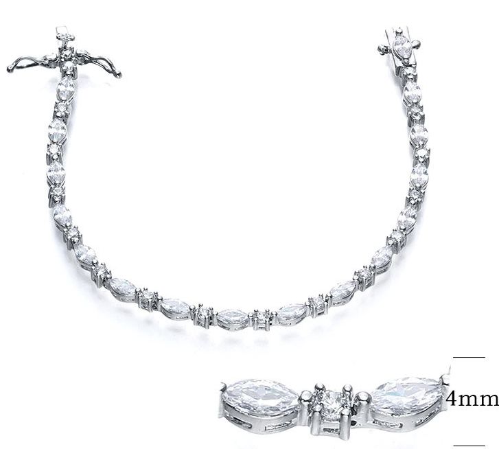 SB07979, Ladies' Moissanite Ring, S925, Rhodium Plated, White, 9.19g
