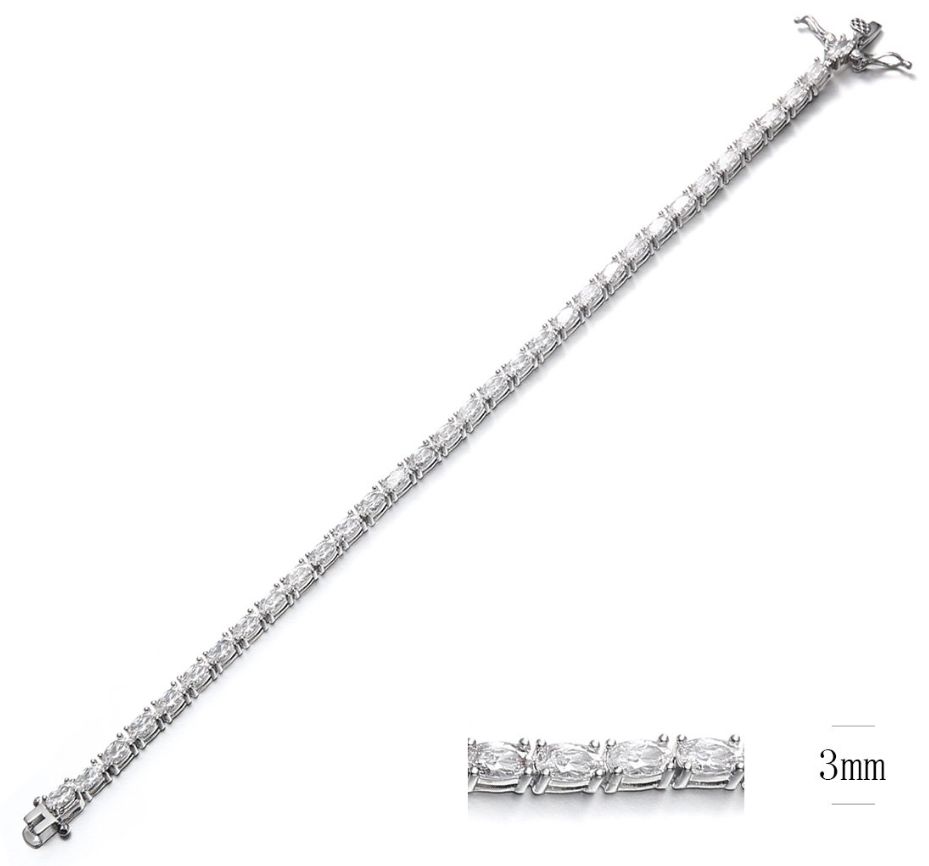 SB09314, Ladies' Moissanite Ring, S925, Rhodium Plated, White, 10.24g
