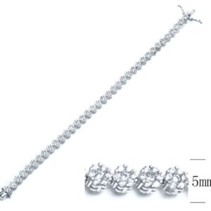 SB06936, Ladies' Moissanite Ring, S925, Rhodium Plated, White, 11.3g