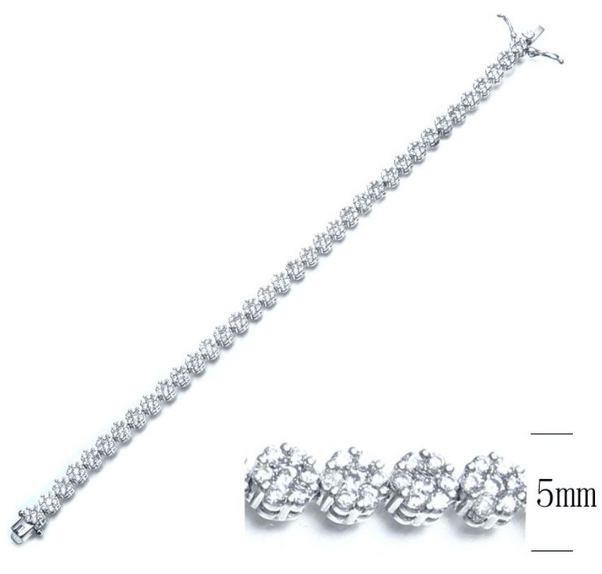 SB06936, Ladies' Moissanite Ring, S925, Rhodium Plated, White, 11.3g