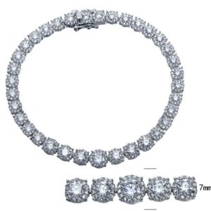 SB07252, Ladies' Moissanite Ring, S925, Rhodium Plated, White, 13.3g