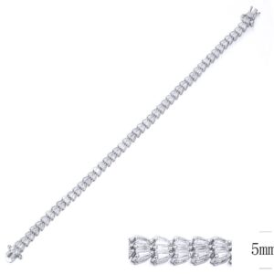 SB09751, Ladies' Moissanite Ring, S925, Rhodium Plated, White, 10.54g